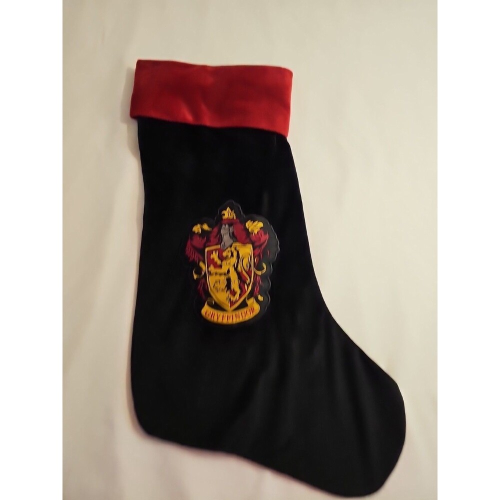 Harry Potter Gryffindor Black and Red Soft Velvet Stocking